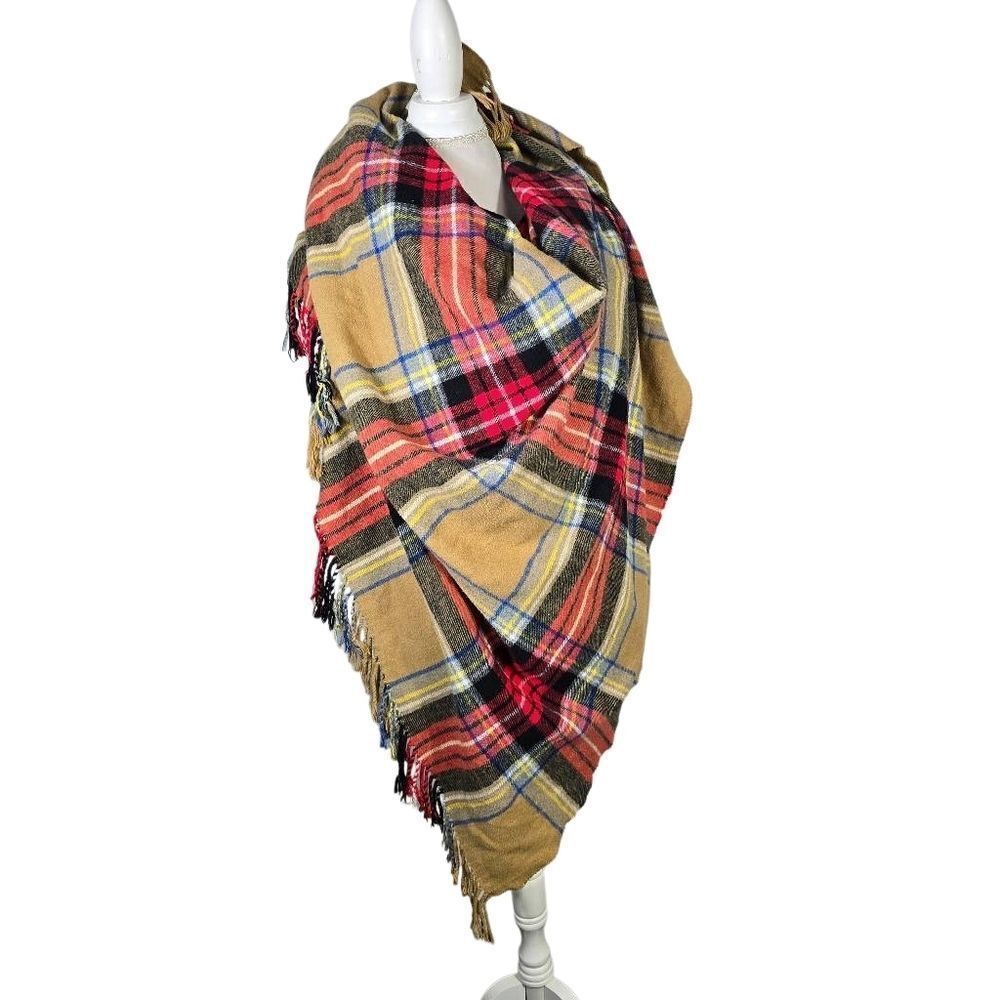 Nido Notte Italia Oversized Plaid Throw Blanket Made in Italy